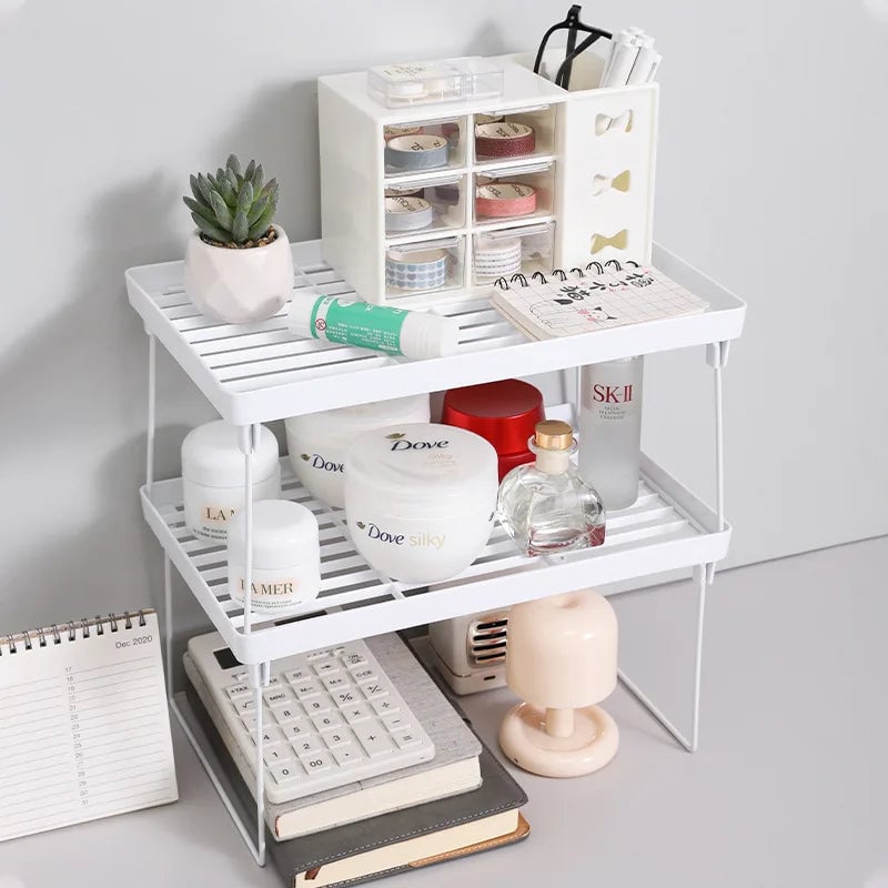 Multi-Purpose Storage Organizer Shelf - Kitchen, Closet & Makeup
