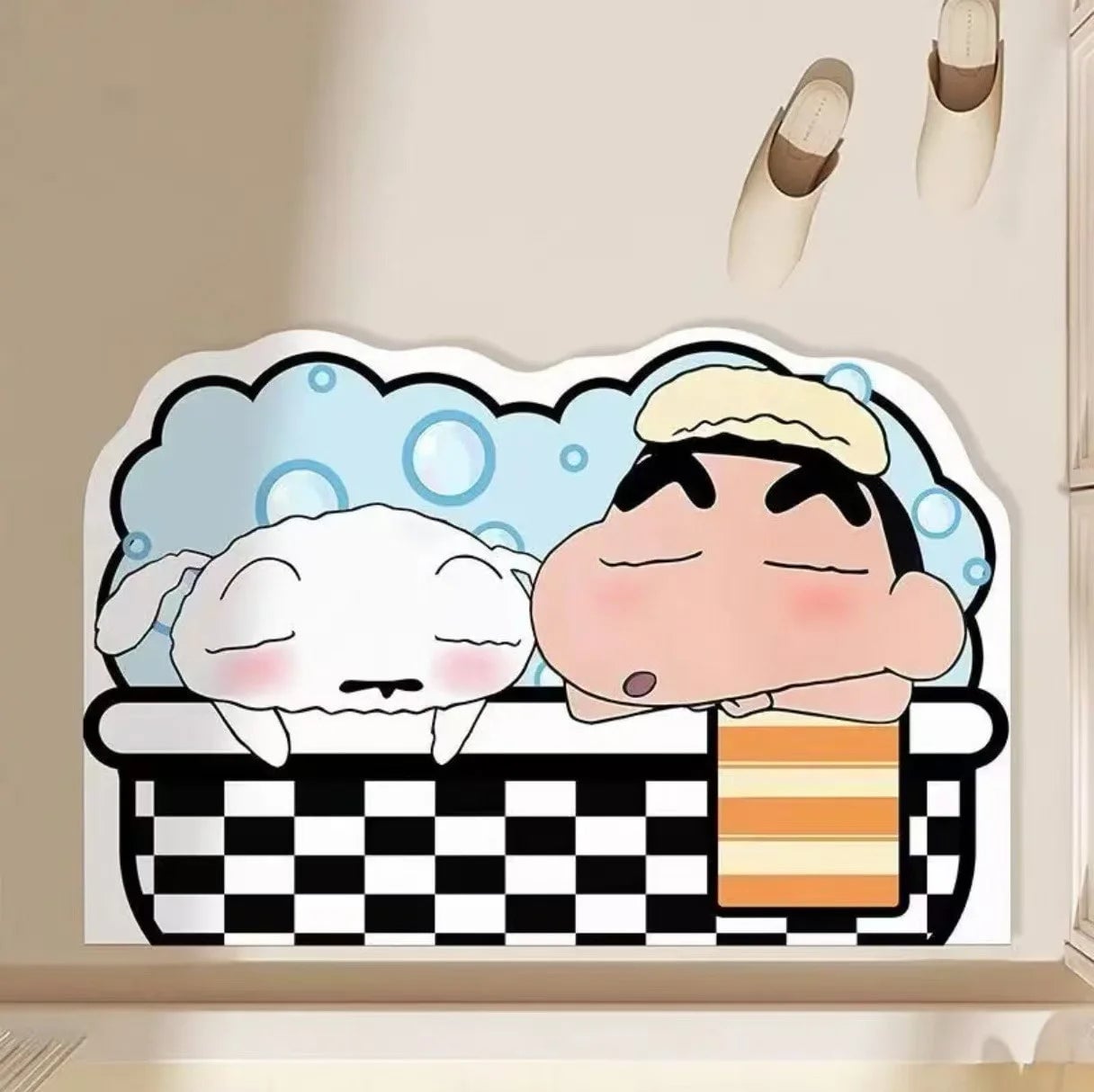 Quick Dry Anime Cartoon Bathroom Mat Soft Water Absorbent Shower