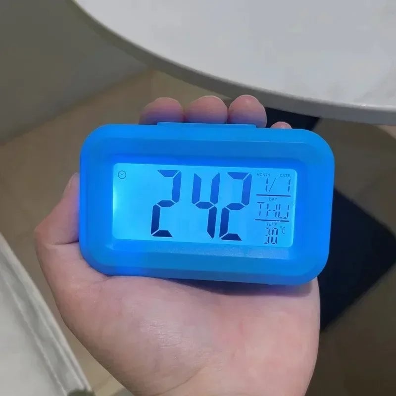 LED Digital Alarm Clock with Calendar Display Multi-Function Desktop