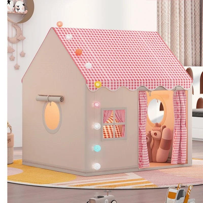 Folding Castle Play Tent - Indoor Playhouse for Kids Boys Girls