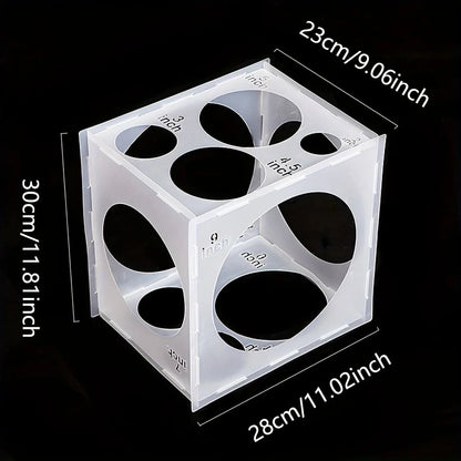 11-Hole Balloon Size Measuring Box - Flexible Holiday Wedding Party Tool