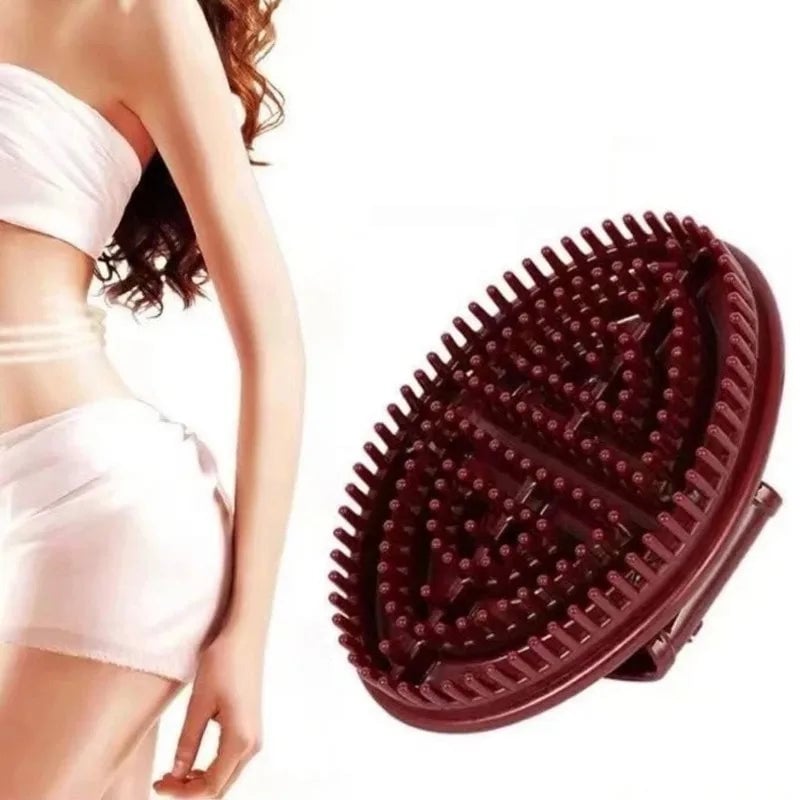 Silicone Meridian Massage Brush - Body Slimming & Leg Care Tool