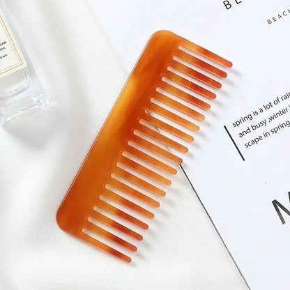 Wide Tooth Acetate Hair Comb Anti Static Korean Massage Hairbrush