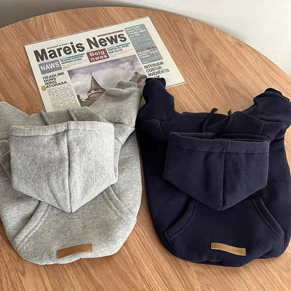 Soft Fleece Dog Hoodie - Warm Pet Clothes Small Medium Dogs