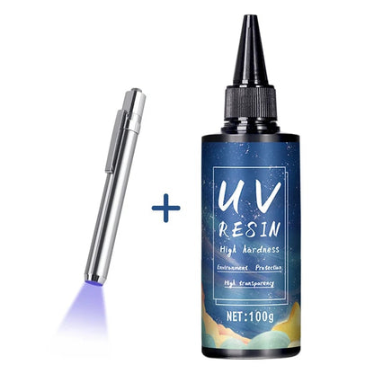 UV Resin Glue High Transparency Fast Drying DIY Jewelry Epoxy