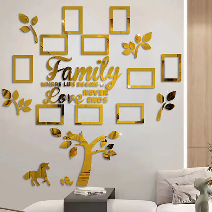 3D Acrylic Photo Frame Wall Decor Set with Poster Templates