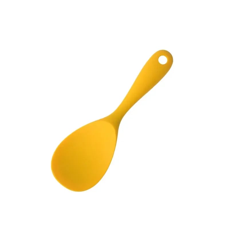 Yellow Silicone Kitchen Utensils Set - Heat Resistant Non-Stick