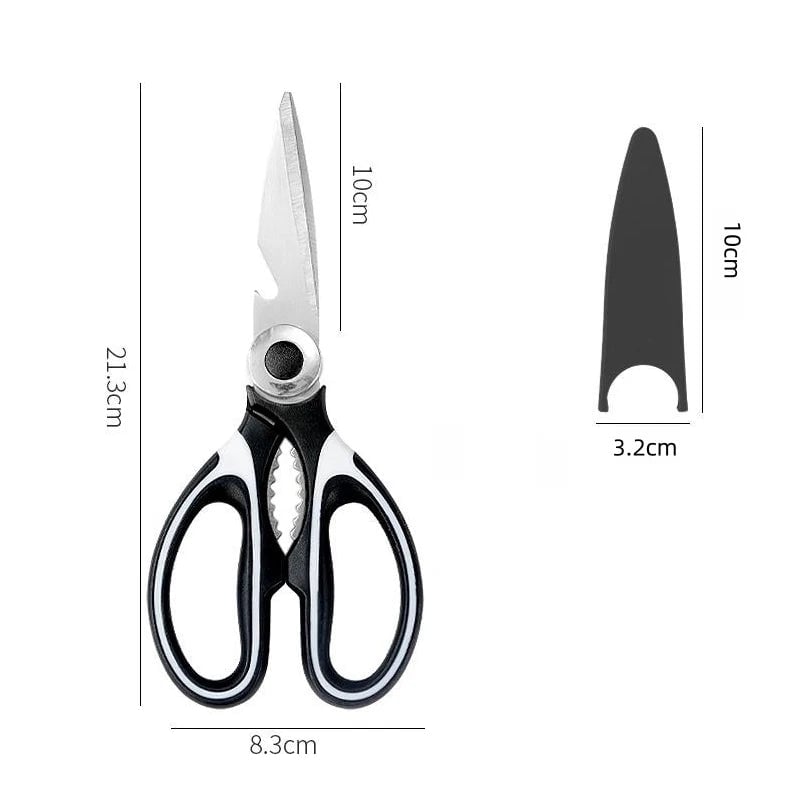 Heavy Duty Stainless Steel Kitchen Scissors for Fish Meat Chicken
