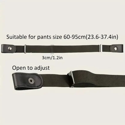 Invisible Elastic Belt - Traceless No-Buckle Design for Jeans & Pants