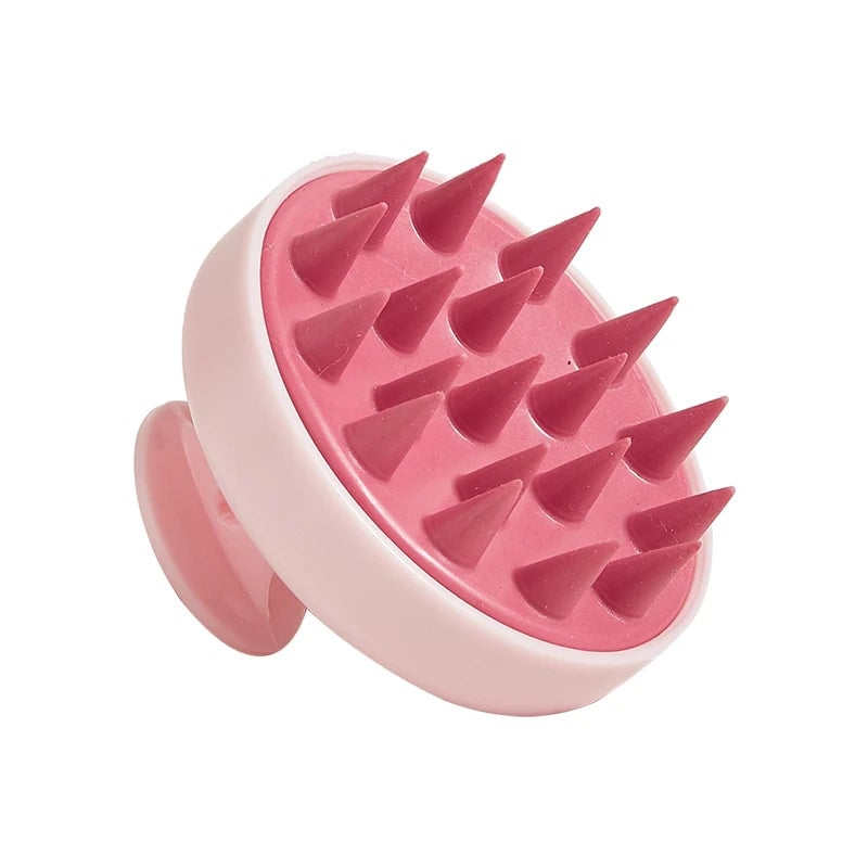 Silicone Scalp Massage Brush - Shampoo Hair Massager with Handle