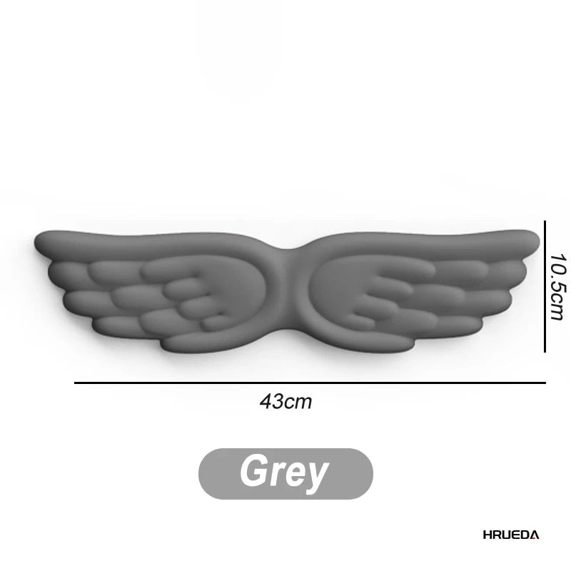 Memory Foam Ergonomic Keyboard Mouse Wrist Rest Pad Set Angel Wing