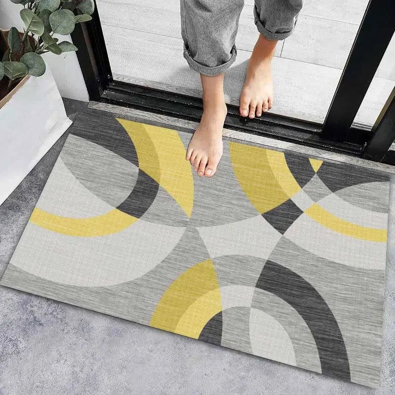 Super Absorbent Anti-Slip Door Mat - Modern Bathroom Floor Carpet