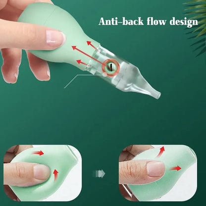 Baby Nasal Aspirator Anti-Backflow Silicone Vacuum Nose Cleaner
