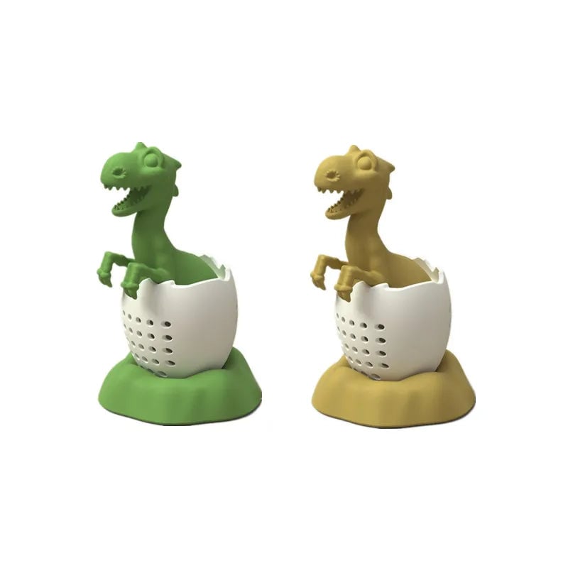 Reusable Silicone Dinosaur Tea Infuser Strainer Coffee Filter