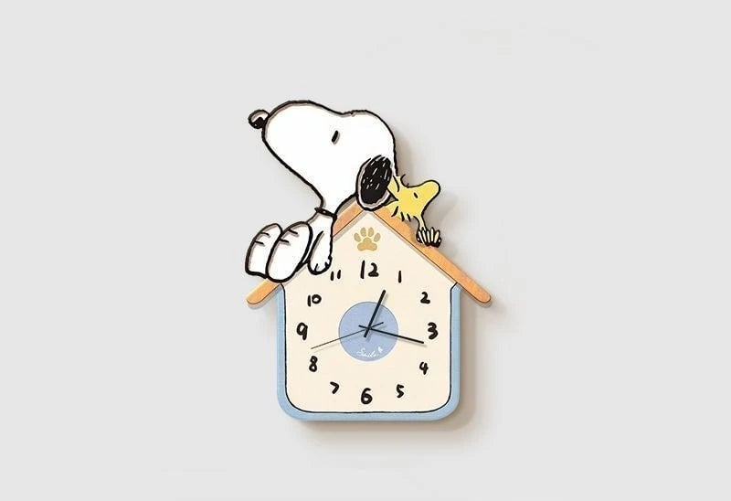 Snoopy Wall Clock - Cartoon Character Design Indoor Decor