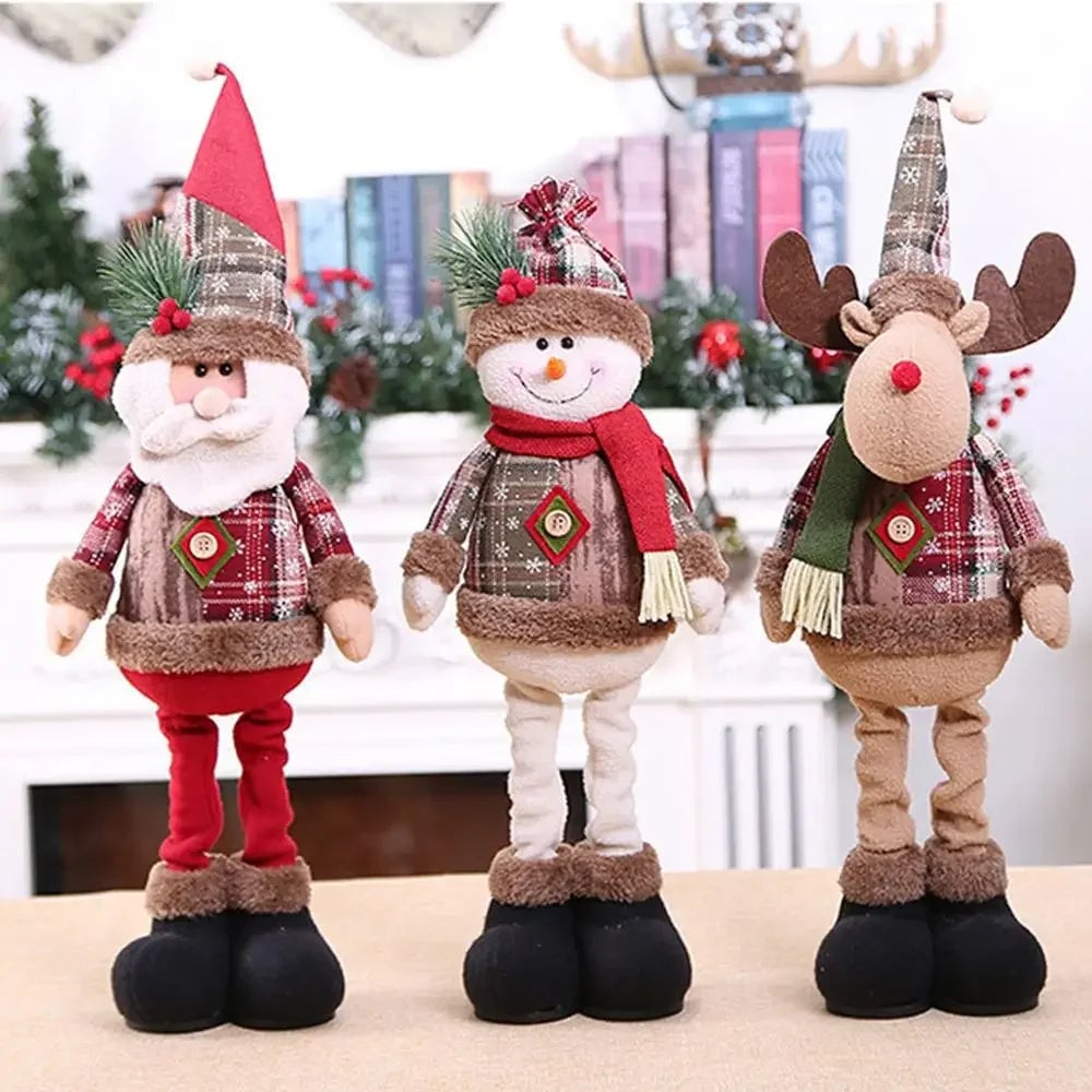 Christmas Santa Doll Table Decoration - Premium Holiday Ornament 2024