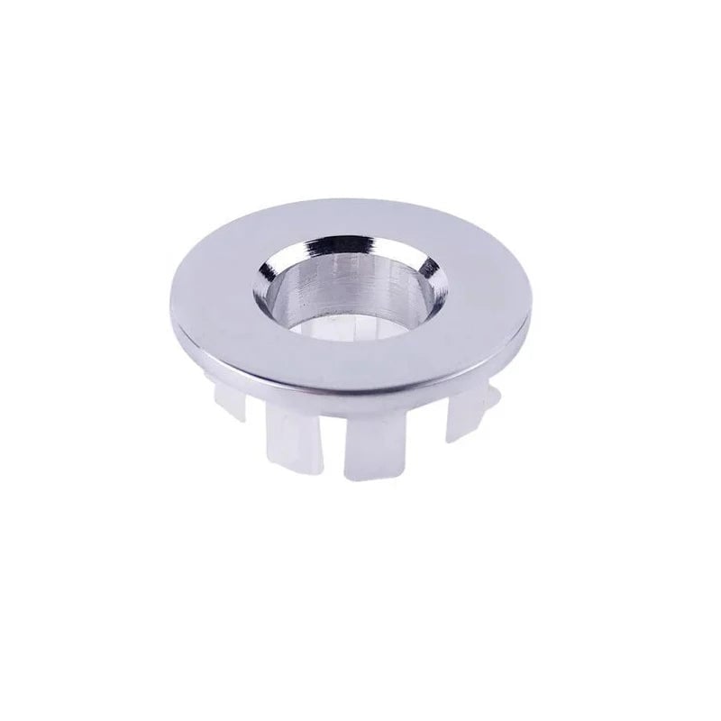 Sink Overflow Cover Chrome Finish Bathroom Drain Protector 3Pcs