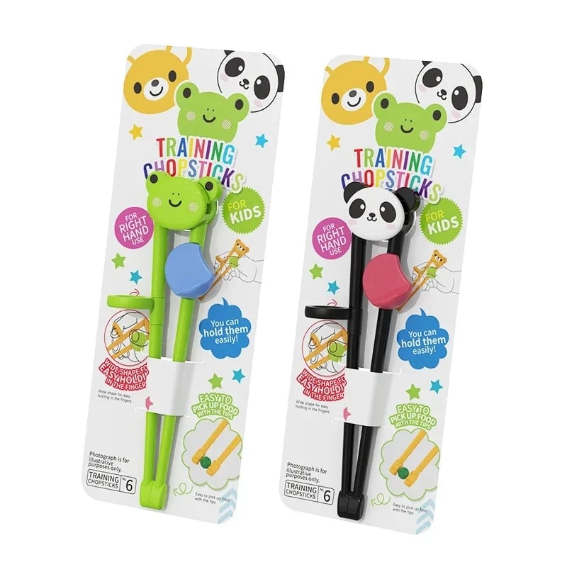 Training Chopsticks for Kids - Cartoon Animal Design Learning Aid