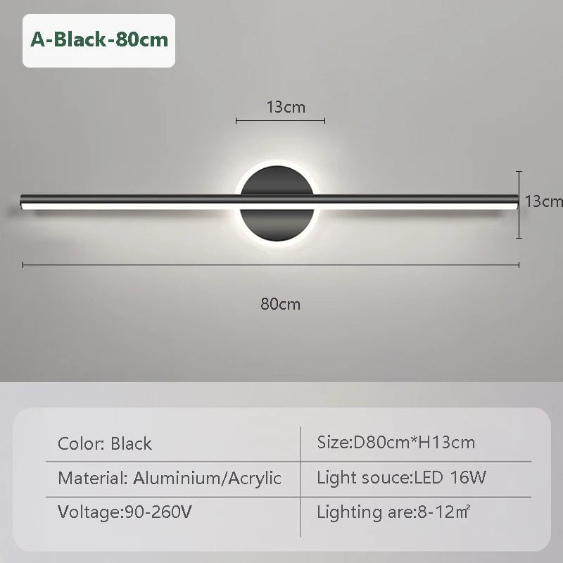 LED Mirror Light Modern Wall Lamp Fixture Indoor Bathroom Bedroom
