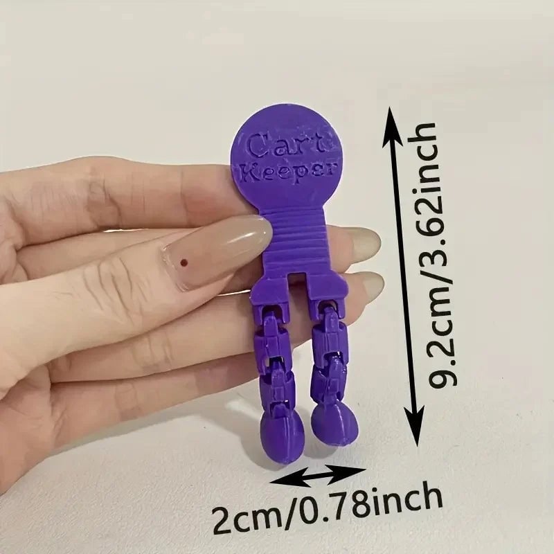 Shopping Cart Keychain Token - Durable Plastic Trolley Unlock Tool