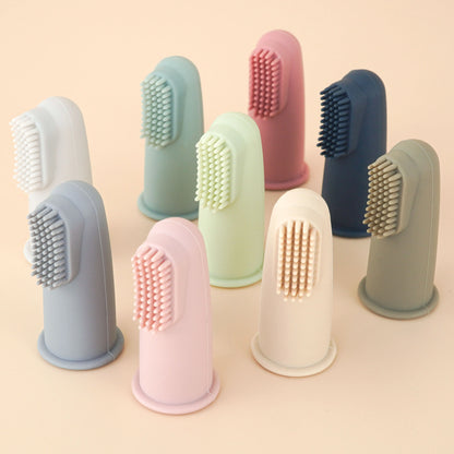 Silicone Baby Finger Toothbrush - Newborn Oral Care Cleaning Brush