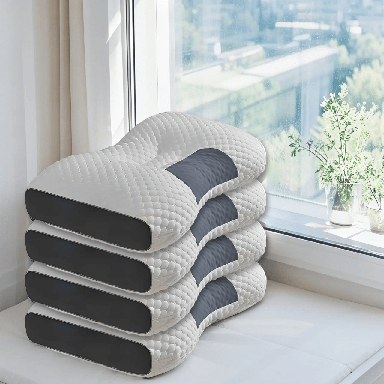 Elastic Neck Support Pillow - Non-Collapse Soft Sleep Comfort