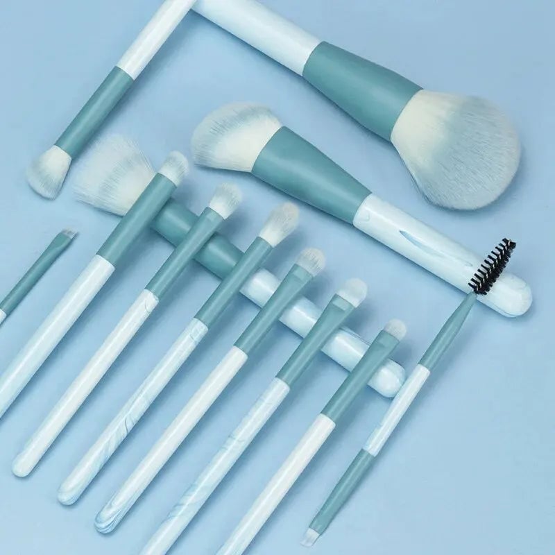 12PCS Ultra Soft Makeup Brush Set - Powder Blush Concealer Eyeliner