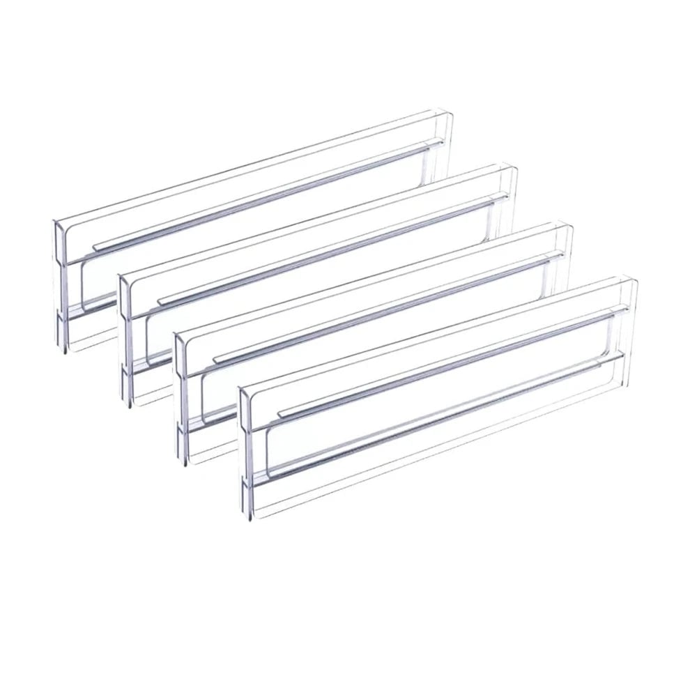 Adjustable Clear Plastic Drawer Dividers - 1/4/6pcs Organizers