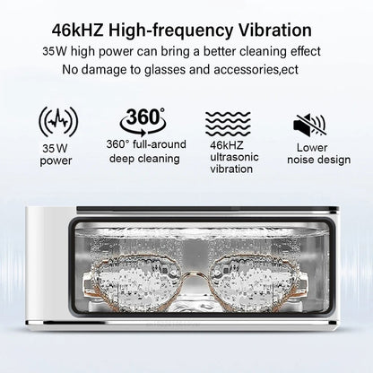 46kHZ Ultrasonic Cleaner Machine for Glasses Jewelry Eyewear