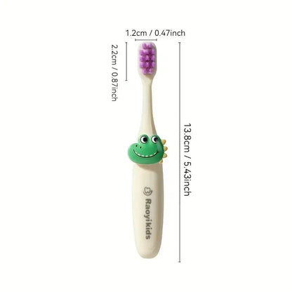 8-Pack Soft Bristle Cartoon Animal Toothbrushes for Kids Ages 2-6