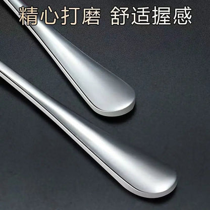 6PCS Thickened Stainless Steel Long Handle Coffee Stirring Spoons Set