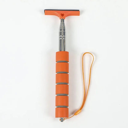 Telescopic Car Window Cleaning Tool - Rearview Mirror Wiper Scraper