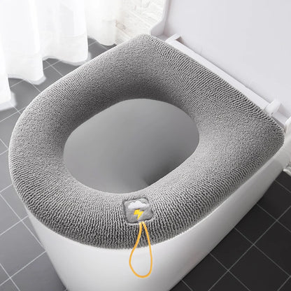 Soft Warm Pumpkin Pattern Toilet Seat Cover Cushion Universal Fit