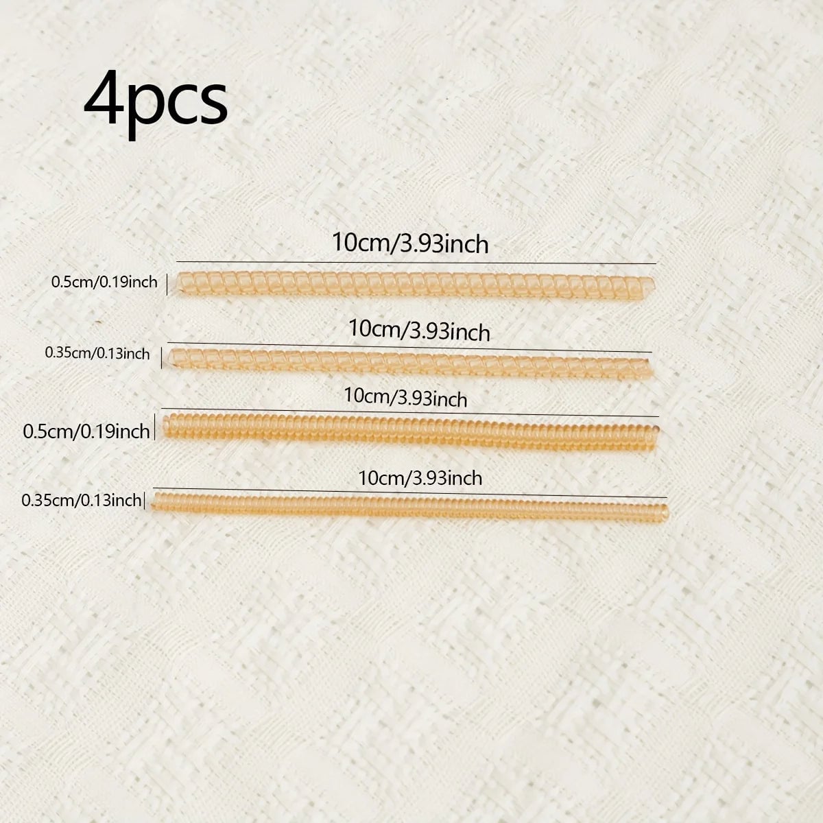 4pcs Invisible Spiral Ring Size Adjusters - Loose Ring Protection