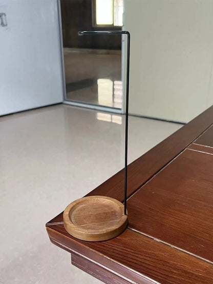 Wooden Round Incense Burner Stick Holder Tray for Home Yoga Decor