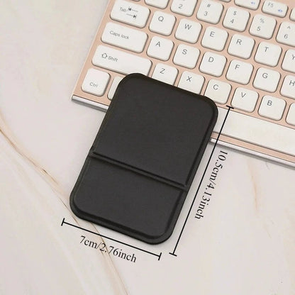 Foldable PU Leather Desktop Makeup Mirror - Portable Compact Design
