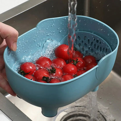 Elephant Sink Strainer Basket - Vegetable Washing & Drain Rack