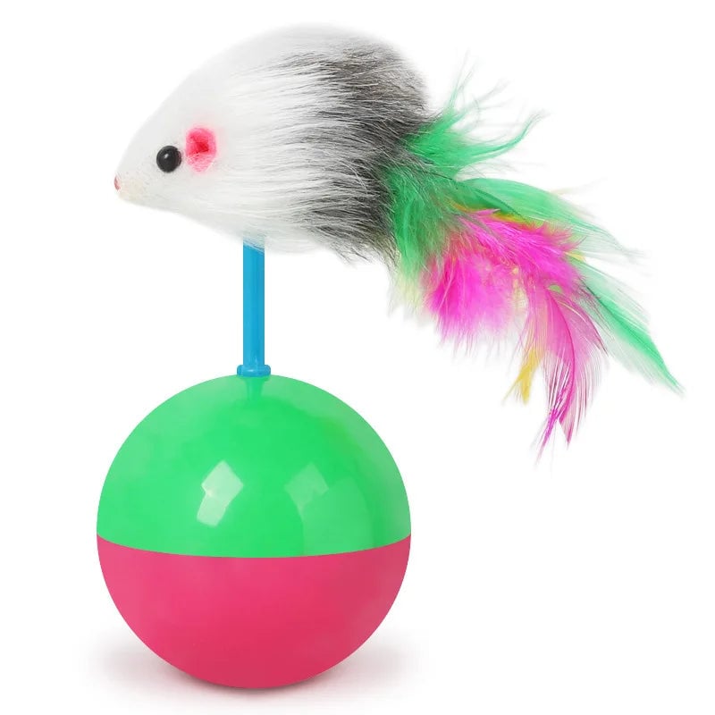 Interactive Cat Mouse Teasing Toy Set - Multi-Pet Entertainment Kit
