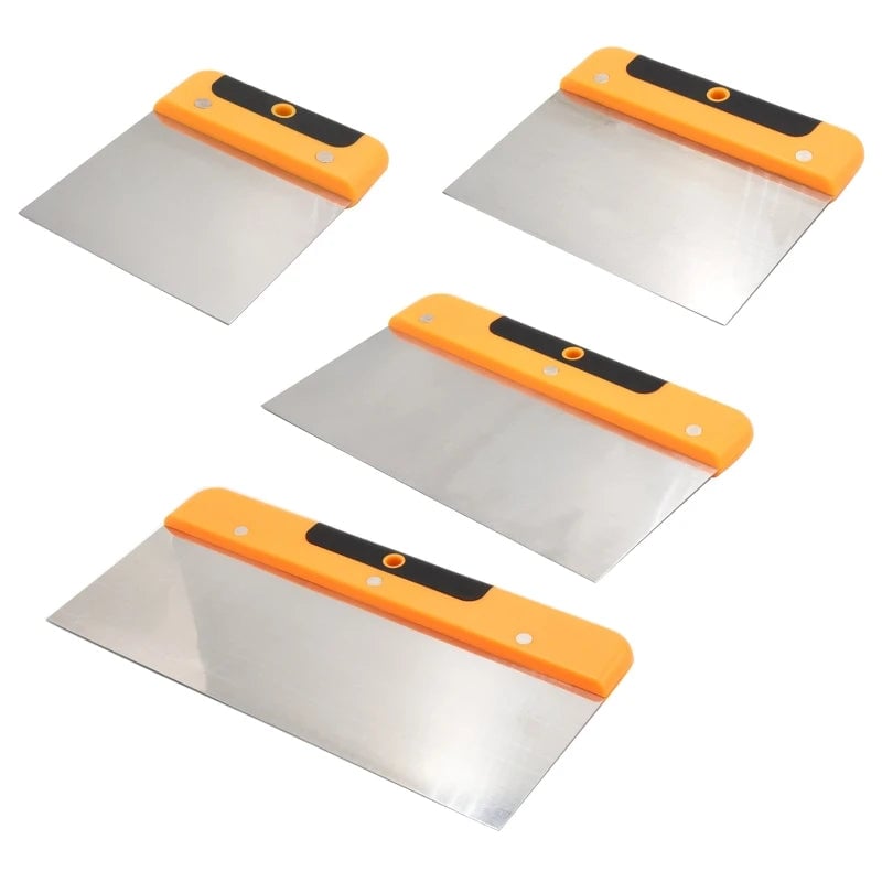 4-10" Stainless Steel Putty Knife Set Wall Scraper Trowel Tool