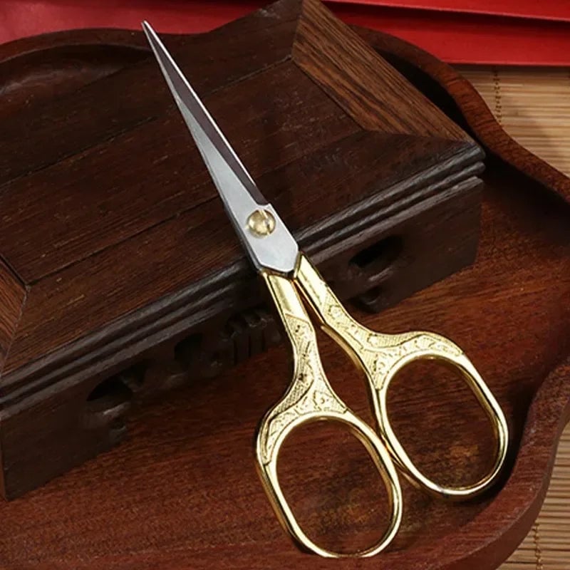 Stainless Steel Retro Embroidery Scissors Professional Tailor Shears