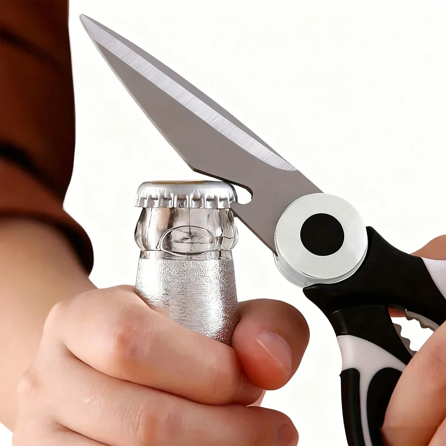 Heavy-Duty Stainless Steel Kitchen Scissors Multi-Purpose Food Tool