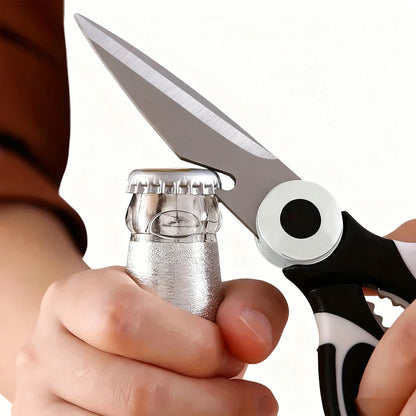 Heavy-Duty Stainless Steel Kitchen Scissors Multi-Purpose Food Tool