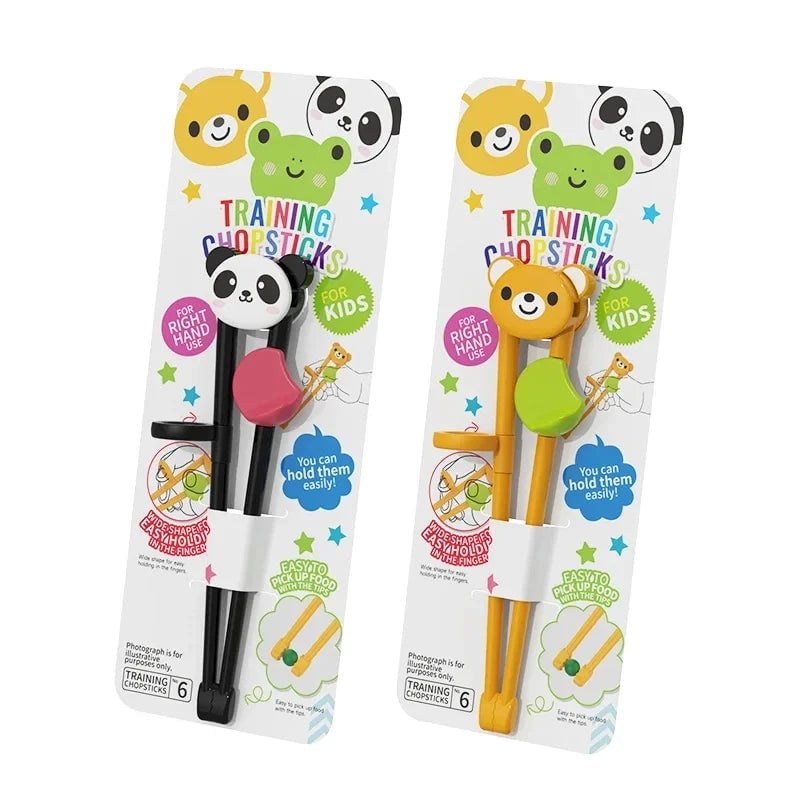 Training Chopsticks for Kids - Cartoon Animal Design Learning Aid