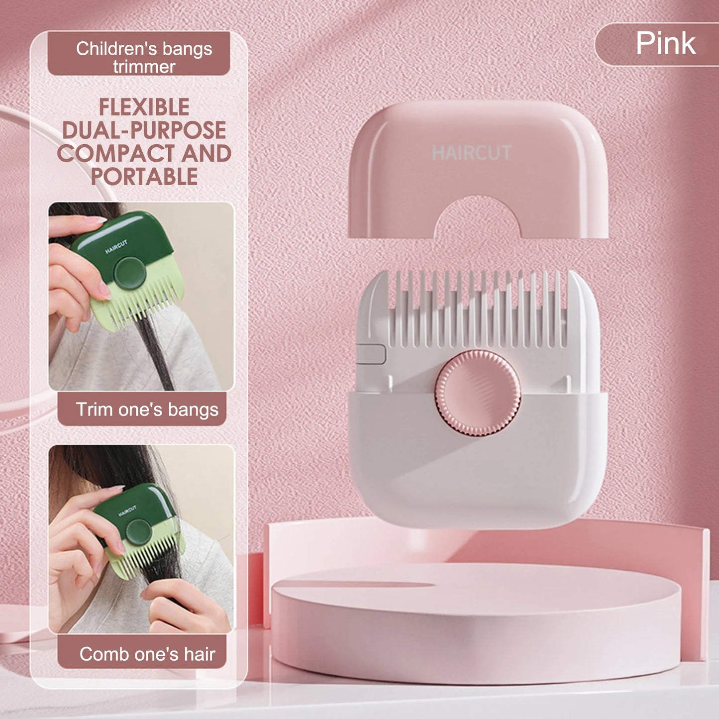 2-in-1 Hair Cutting Trimmer Comb - Bangs Shaving Thinning Tool