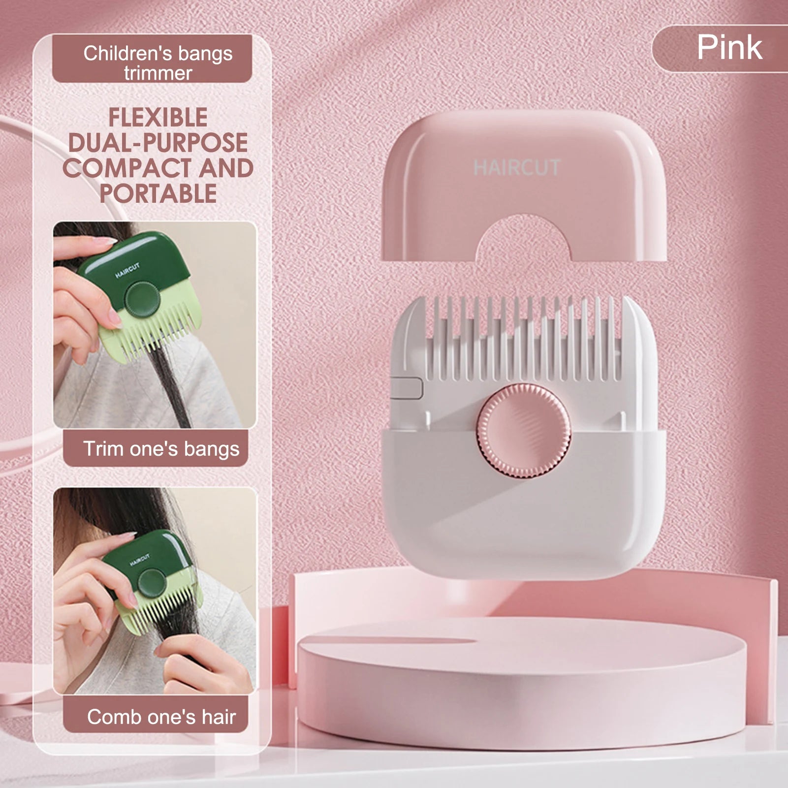 2-in-1 Hair Cutting Trimmer Comb - Bangs Shaving Thinning Tool