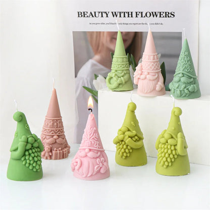 3D Silicone Dwarf Candle Mold - Christmas Plaster Resin Crafting Tool