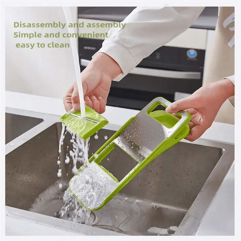 Multifunctional Vegetable Chopper Slicer Set with Basket Grid Cutter