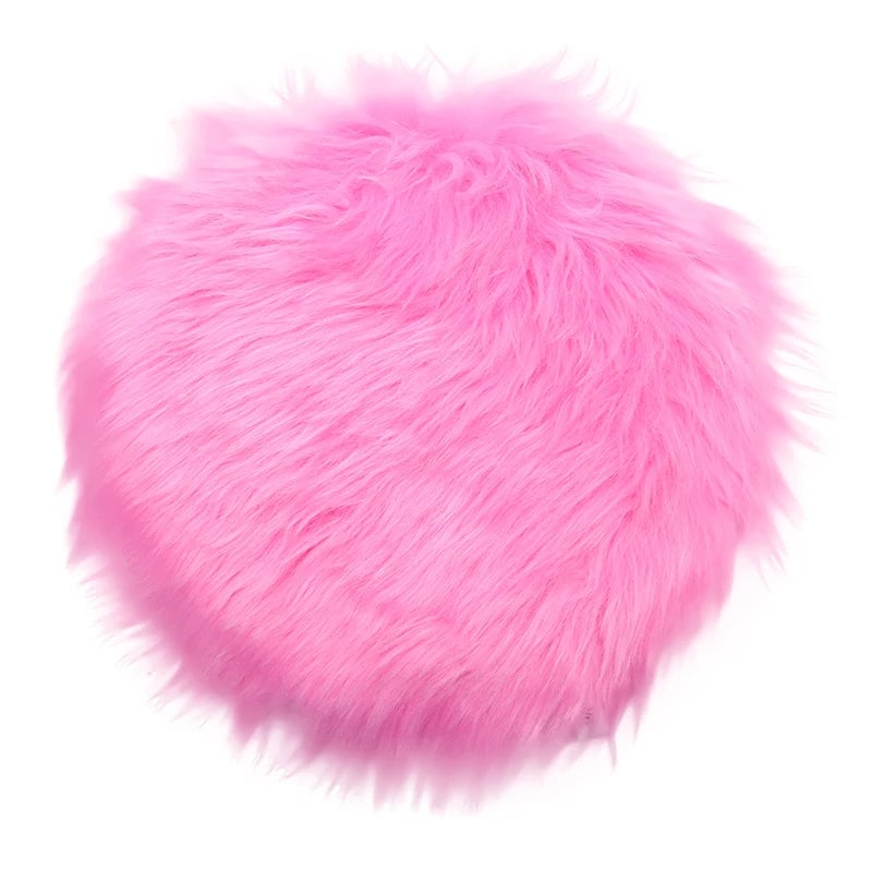 30cm Warm Wool Round Cushion Pad - Anti-Slip Dining Chair Mat