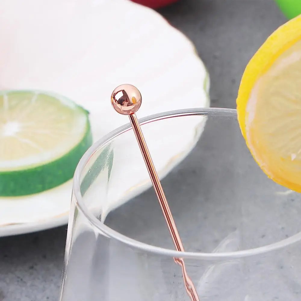 Stainless Steel Cocktail Picks - Reusable Fruit Forks Bar Tools