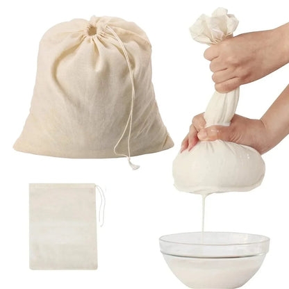 Cotton Gauze Filter Cloth - Multi-Purpose Kitchen Strainer Tool